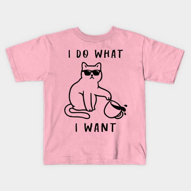 I Do What I Want Kids T-Shirt by lilmousepunk